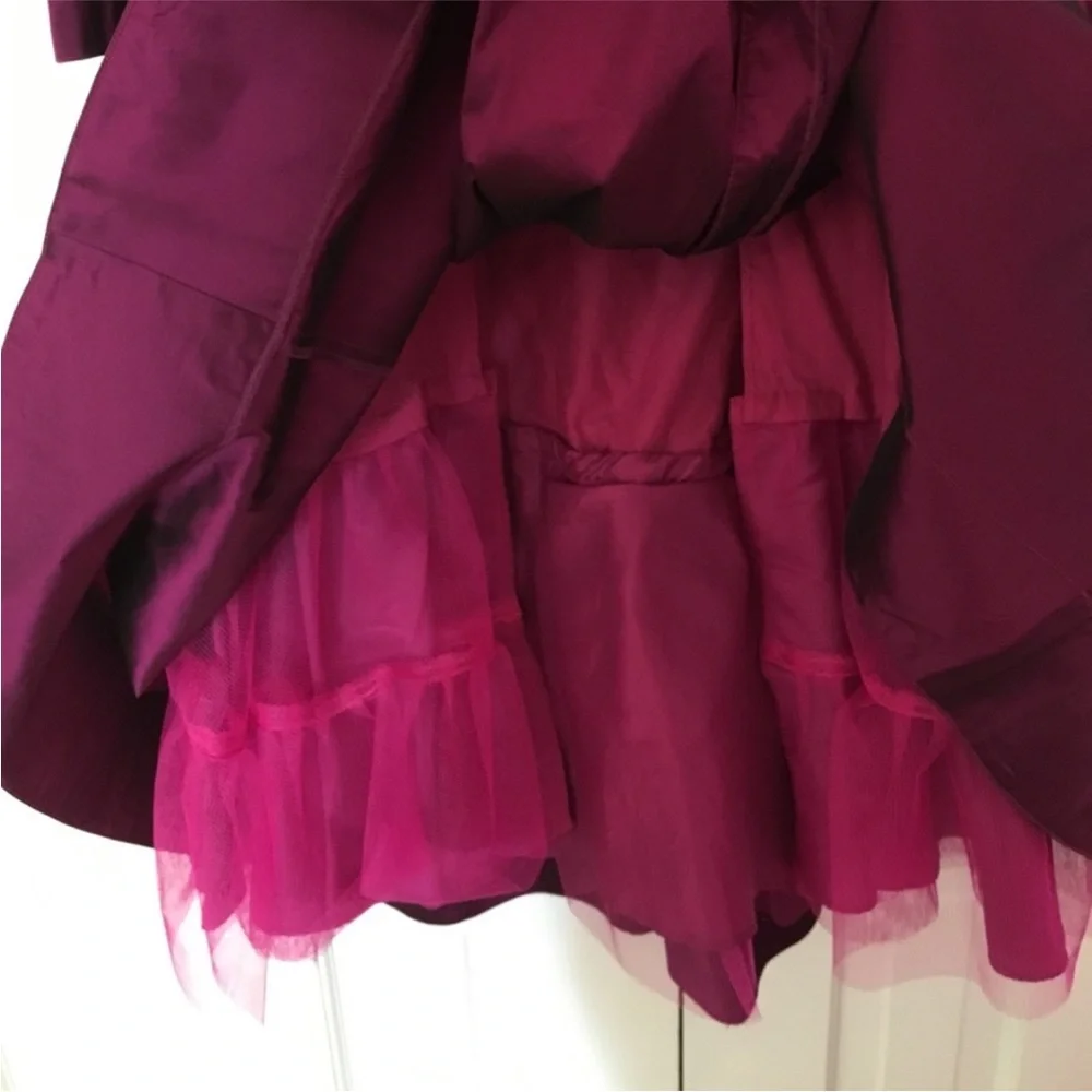 Byron Lars Magneta Taffeta Dress 10 LN - Picture 3 of 3